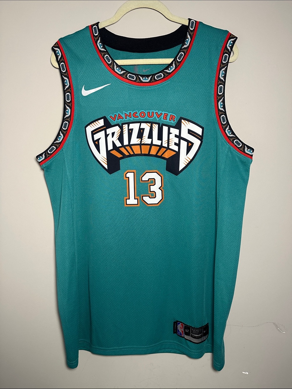 Nike Vancouver Grizzlies #13 Jackson JR teal jersey